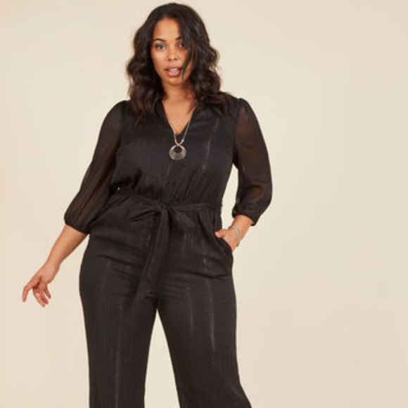 modcloth black jumpsuit